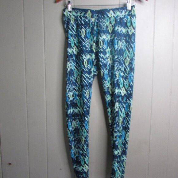 Everlast Leggings M Green Blue Athletic Workout - Picture 7 of 13